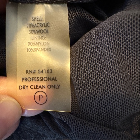 NWT Calvin Klein Womens Sleeveless Charcoal Gray Ruffle Layer Sheath Dress 10 - Picture 13 of 13